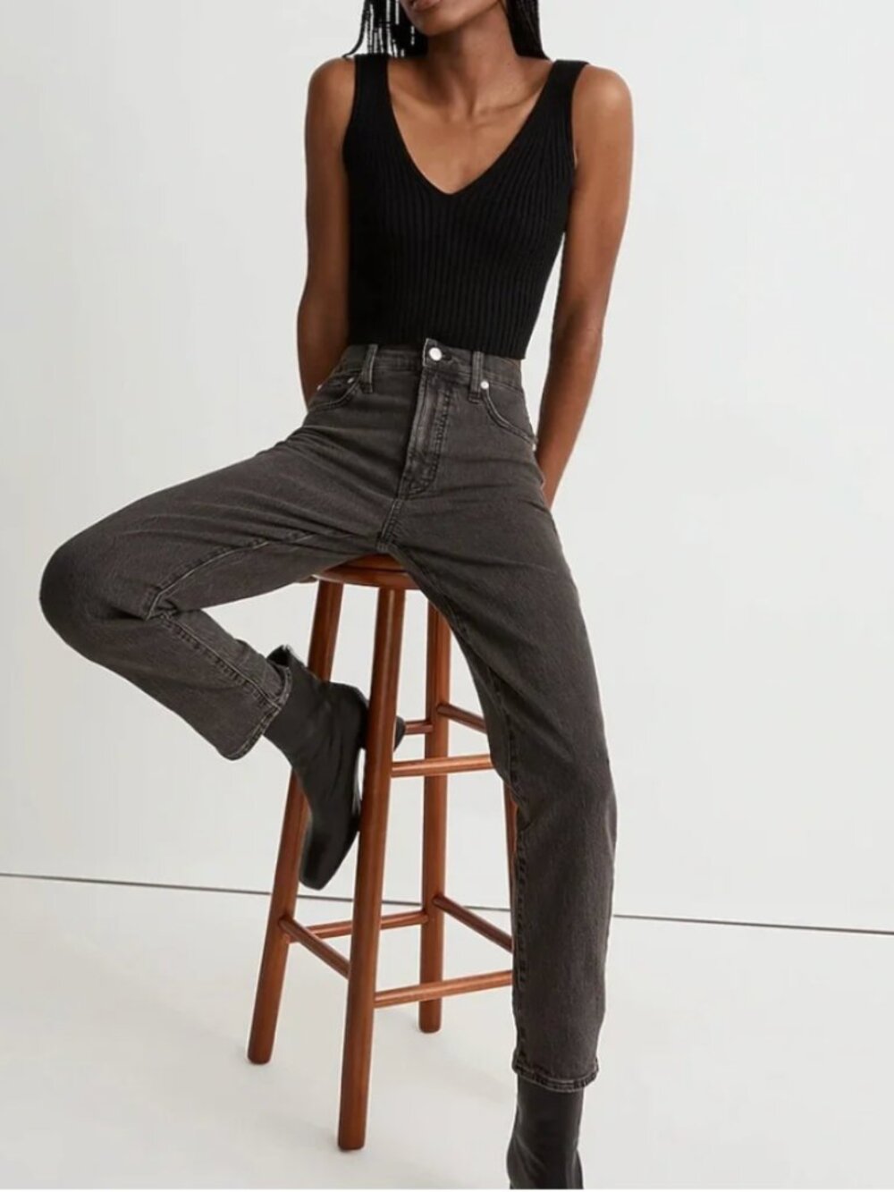 Madewell The Perfect Vintage Jean Gray Wash Size 27P